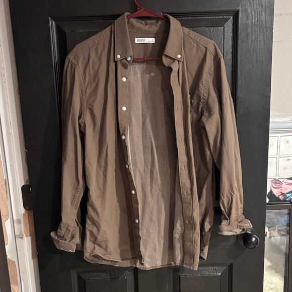 Sonoma Other - Sonoma Men's Taupe Brown Long-Sleeve Button-Down Shirt
